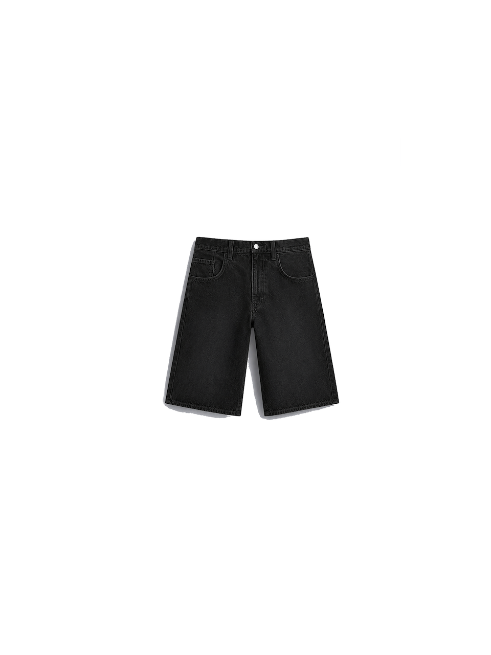 YOR® NYK Phulkari Denim Shorts - Black