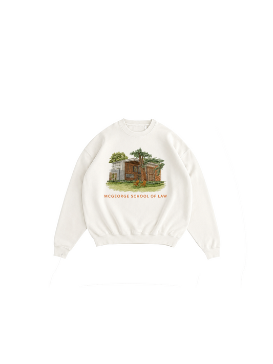 McGeorge Campus Crewneck - White