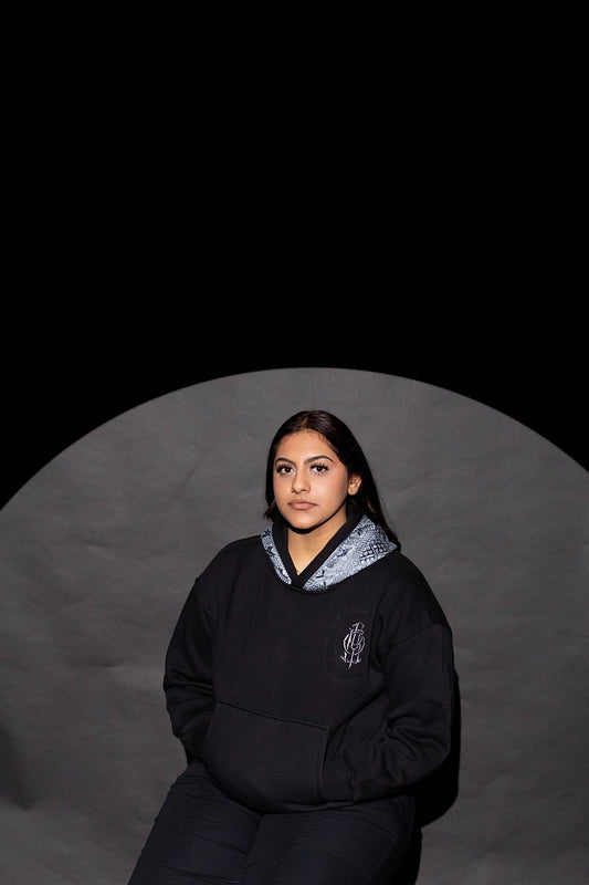 YOR® Icy Grey Phulkari Hoodie + Quarter Zip - Bundle - YourOwnRuler | Luxury Fashion Brand