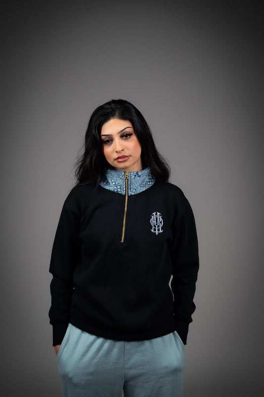 YOR® Icy Grey Phulkari Hoodie + Quarter Zip - Bundle - YourOwnRuler | Luxury Fashion Brand