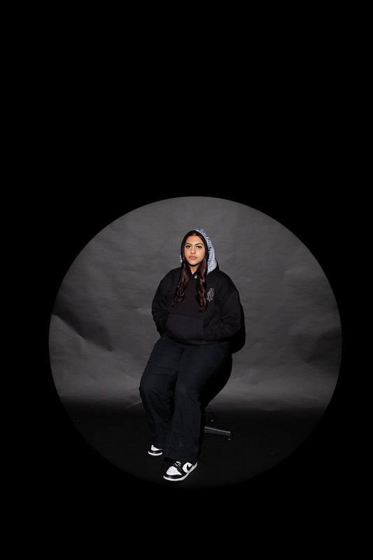 YOR® Icy Grey Phulkari Hoodie + Quarter Zip - Bundle - YourOwnRuler | Luxury Fashion Brand