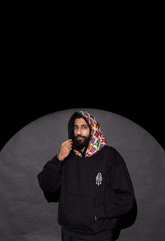 YOR® Women's White Phulkari Puffer Jacket + White Phulkari Hoodie - Bundle - YourOwnRuler | Luxury Fashion Brand