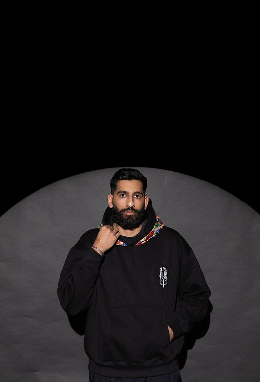 YOR® Women's White Phulkari Puffer Jacket + White Phulkari Hoodie - Bundle - YourOwnRuler | Luxury Fashion Brand